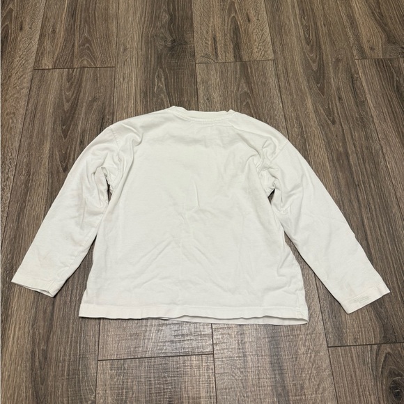 Zara Boys White Long Sleeve Basic T Shirt Size 6-7 - Picture 3 of 3